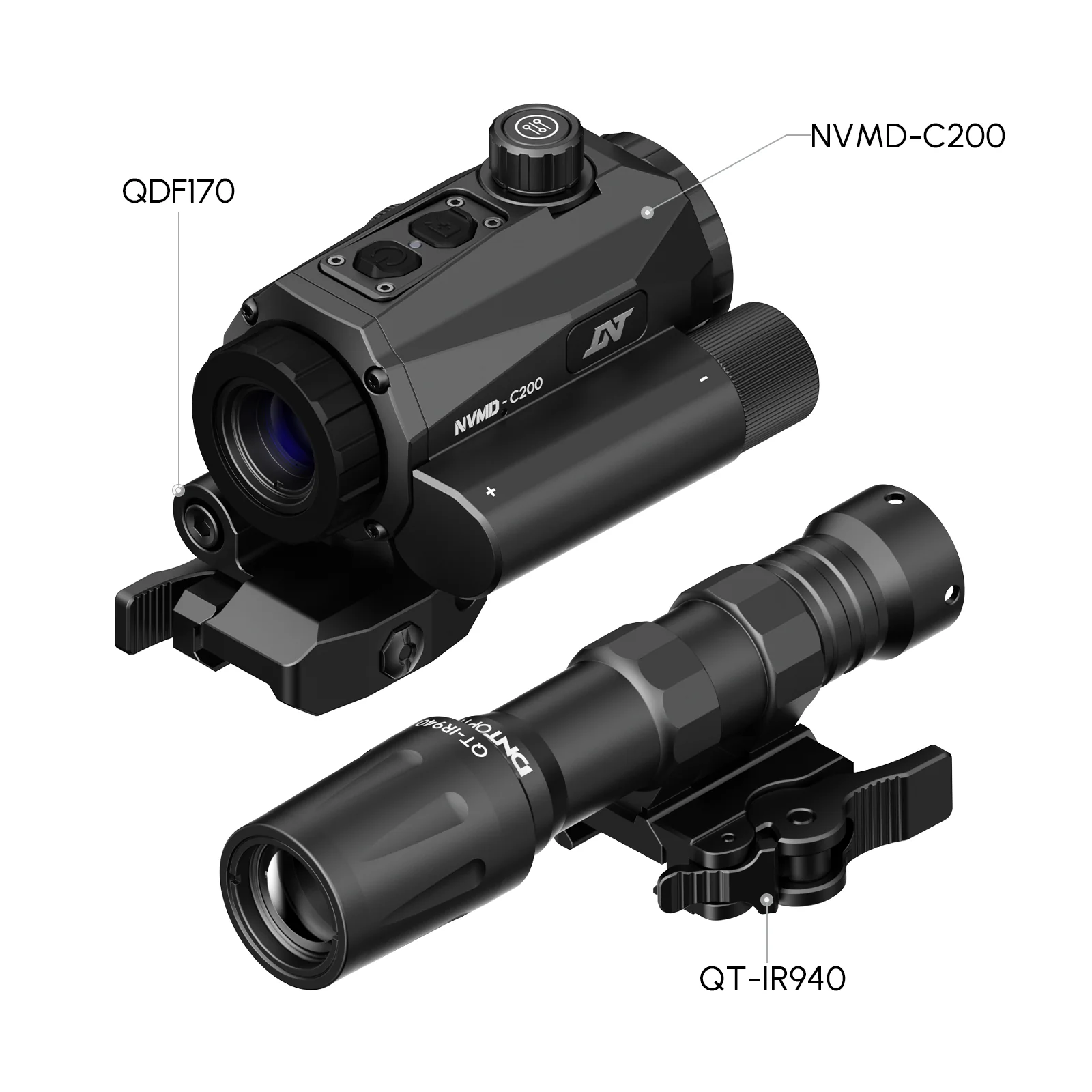 NVMD-C200 Night Vision Multi-Purpose Device - Red Dot Magnifier, Standalone Scope, Clip-On, Action Camera - Image 10