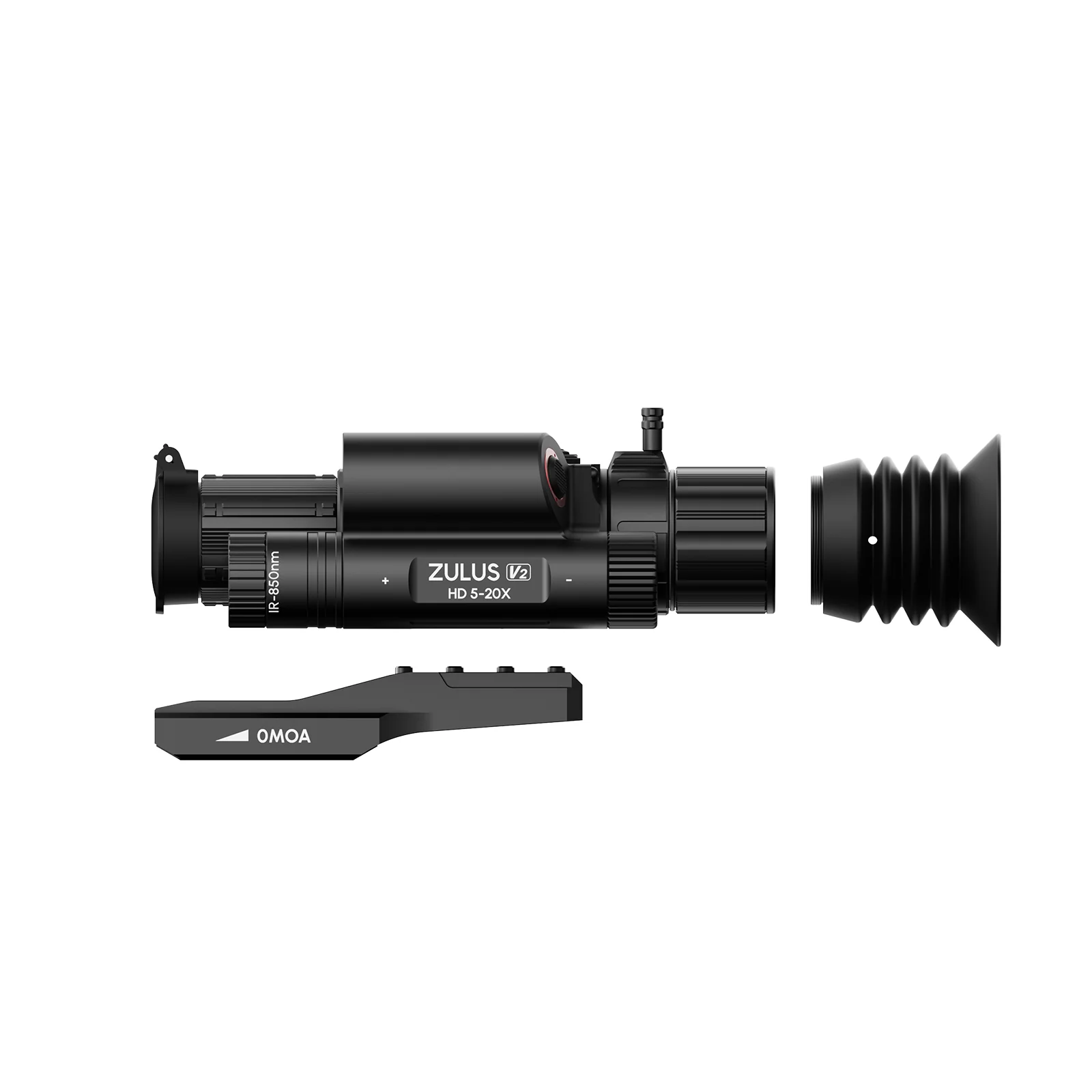 ZHD520R-V2 - ZULUS HD V2 5-20X Digital Night Vision Scope with Laser Rangefinder and Ballistic Calculator - Image 5